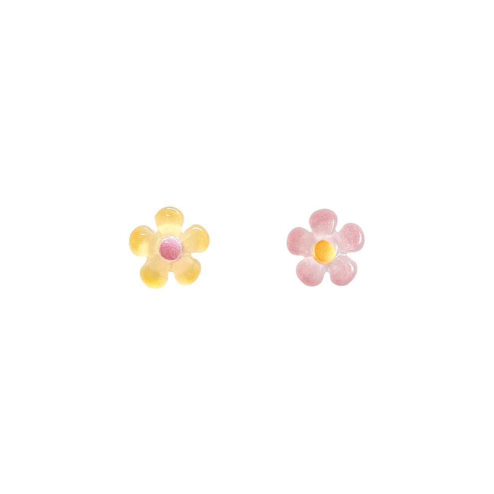 Cheerful Flower Mismatched Studs