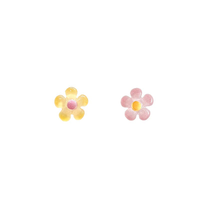 Cheerful Flower Mismatched Studs