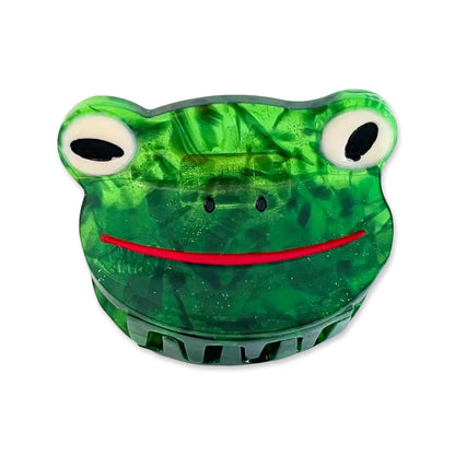 Mini Green Froggy Hair Claw