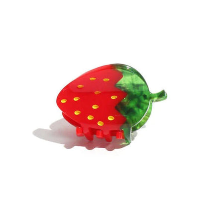 Mini Red Strawberry Hair Claw