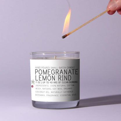 Pomegranate + Lemon Rind Candle